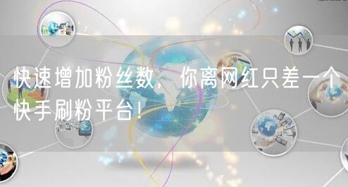 快速增加粉丝数，你离网红只差一个快手刷粉平台！