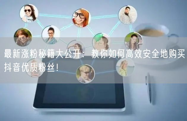 最新涨粉秘籍大公开：教你如何高效安全地购买抖音优质粉丝！