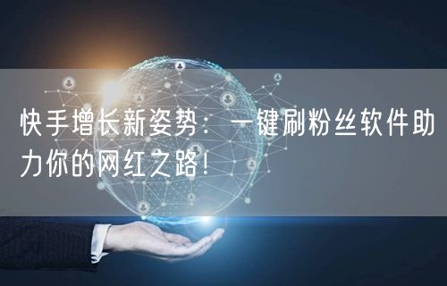 快手增长新姿势：一键刷粉丝软件助力你的网红之路！
