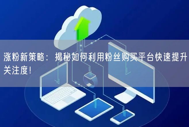 涨粉新策略：揭秘如何利用粉丝购买平台快速提升关注度！